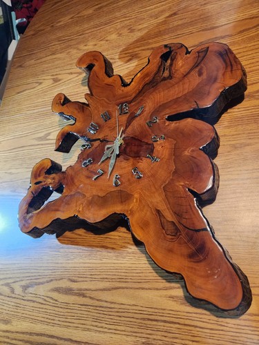 Burle wood huge clock - wood, ×